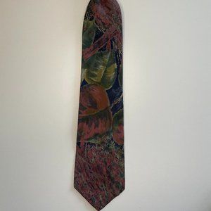 Vintage AHJ Floral Men's Tie